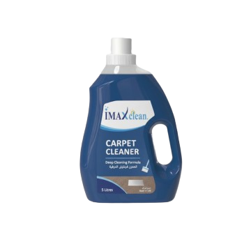 Professional carpet cleaner liquid by Imaxclean Kuwait for deep cleaning stains and odors