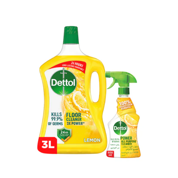 Dettol Floor Cleaner Large Combo Pack Kuwait - Imaxclean Multi-Surface Disinfectant Cleaning Solution
