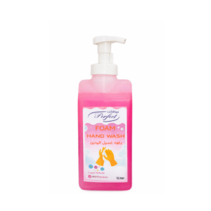 Professional foam hand wash 1 liter perfect formula Kuwait Imaxclean antibacterial hand hygiene solution pink bottle pump dispenser