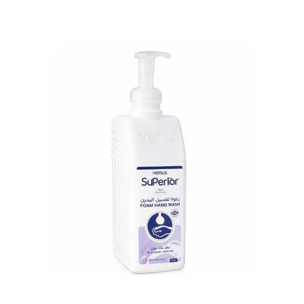 Foam Hand Wash Superior 1L - Premium Antibacterial Hand Soap Kuwait - Imaxclean Professional Hygiene Solution with Pump Dispenser