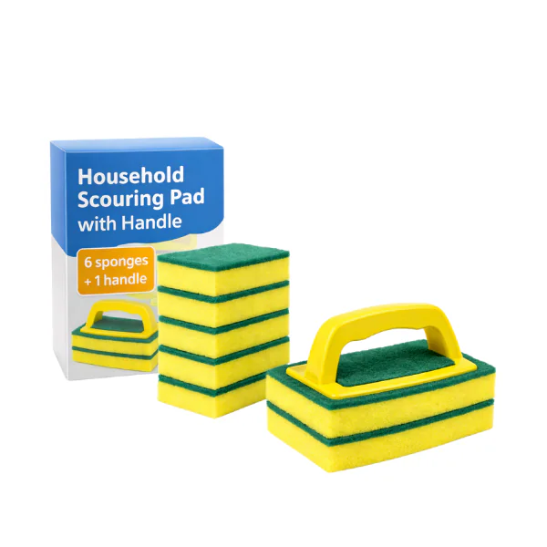 Household Scouring Pad with Handle